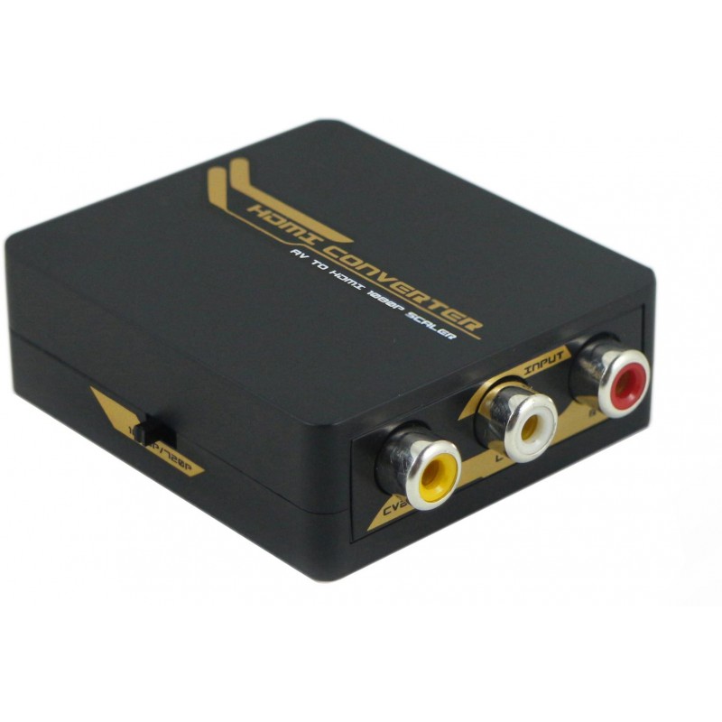 Mini Convertitore da AV (Cvbs) ad HDMI, scaler 720 - 1080p