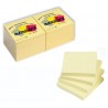 12 x Foglietti MEMOIDEA 75x75 mm. giallo pastello