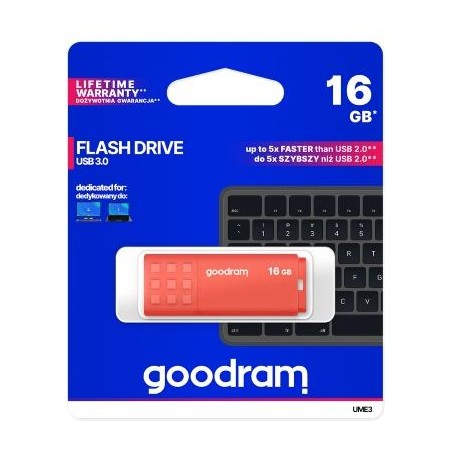 Pendrive GoodRAM 64GB UME3 orange USB 3.0 - retail blister