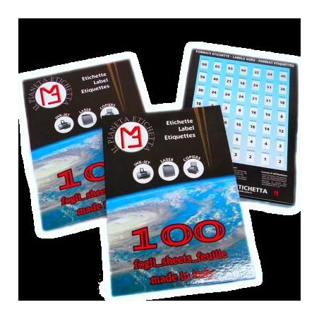 Etichette adesive 105X57 - 10 etichette/foglio - 100 fogli