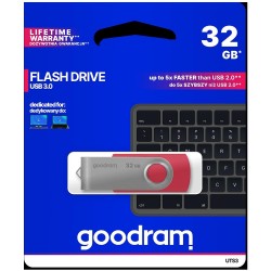Pendrive GoodRAM 32GB UTS3 RED USB 3.0 - retail blister