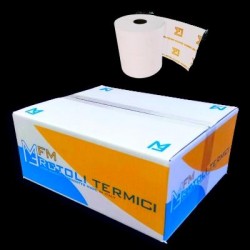 10x Rotolo per POS in carta termica mm 57 diametro 38