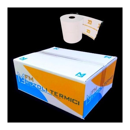 10x Rotolo per POS in carta termica mm 57 diametro 38