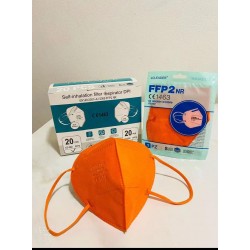 Mascherina protettiva monouso FFP2 - ARANCIONE - conf 20PZ