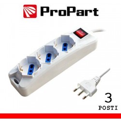 Multipresa 3pos bipasso/schuko spina16A +interr