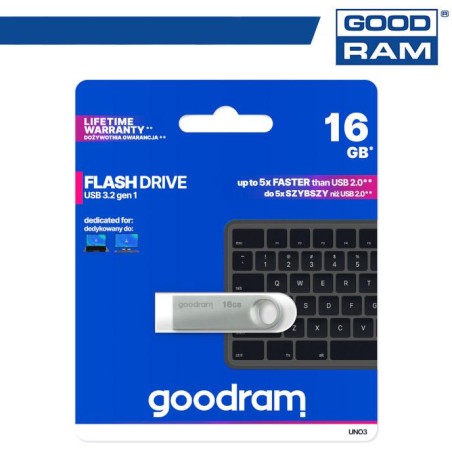 Pendrive GoodRAM 16GB UNO3 USB 3.2 - retail blister