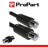 Cavo antenna TV IEC 2M SP-PR + ADATTAT. SP-SP NERO