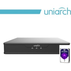 XVR Uniarch 8 Canali 5 in 1, 4 MP@15fps, HDD 1TB incluso
