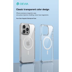Cover trasparente magnetica carica wireless iPhone 15