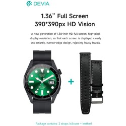 DEVIA Smart Watch Pro5 con NFC HK85 IP68 Nero