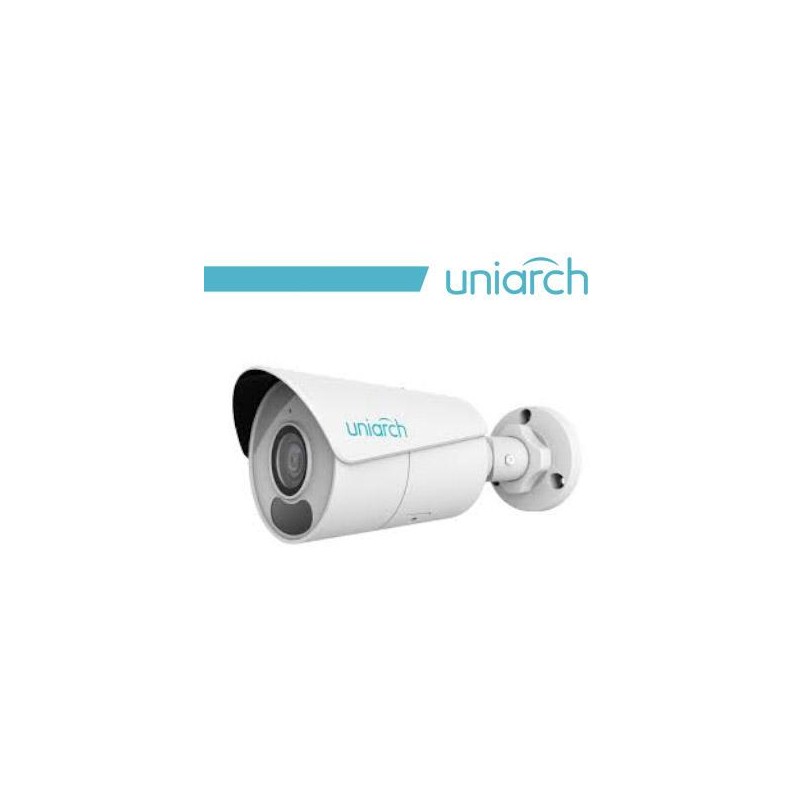 8MP Uniarch Bullet IPCamera,Ottica 2.8mm con Audio