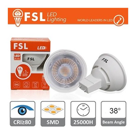 GU10 Lampadina LED - 6W 4000K 510LM 38° CRI80