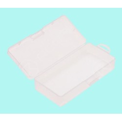 Scatola portaoggetti in plastica trasparente