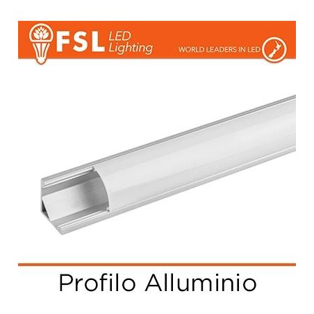Profilo Alluminio 6063 - Angolare Pieghevole - 2 metri
