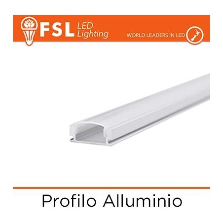 Profilo Alluminio 6063 - U - Barra 2 metri