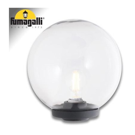 G250 BASE MODERNA NERO TRASP E27 - CONF. 2 PZ