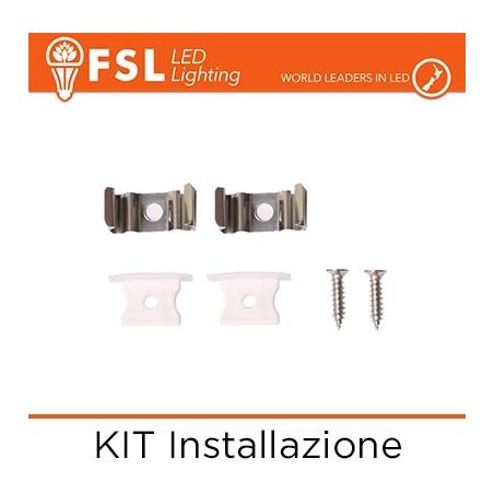 KIT Installazione per Profilo ad Incasso