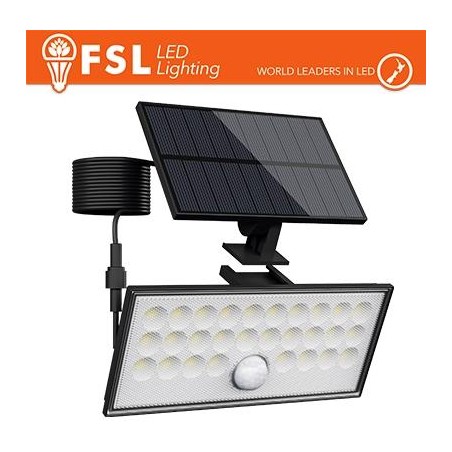 Faro da esterno solare con sensore di movimento 60W (6 led)