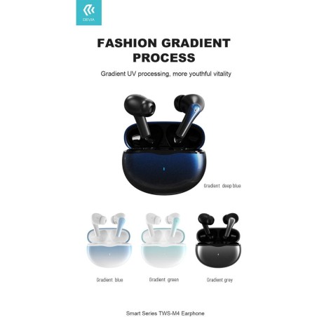 Auricolare TWS wireless EM412 con ENC TWS-M4 Bluetooth V.5,2