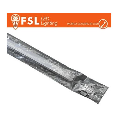 KIT PROFILO ALLUMINIO 6063 - U 2m SILVER - cover opale