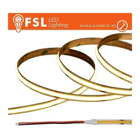 Striscia LED COB 5metri - IP20 4000K 24V 15W/m 1500lm/m