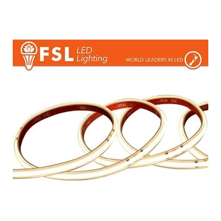 Striscia LED COB 5metri - IP65 4000K 24V 15W/m 1500lm/m