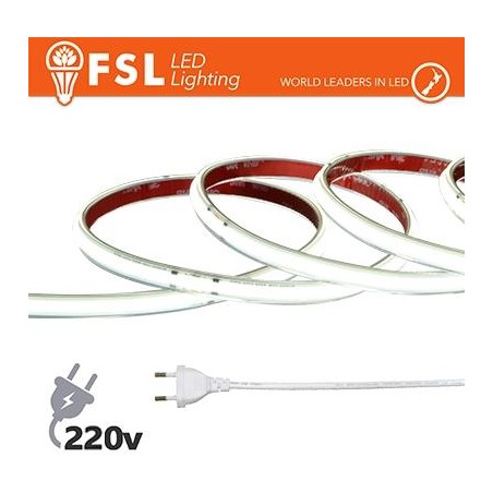 Striscia LED COB 5metri - IP65 6500K 220V 15W/m 1350lm/m