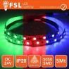 Striscia LED 5050 - 5Metri 12W 1100Lm RGB 24V IP20 60led