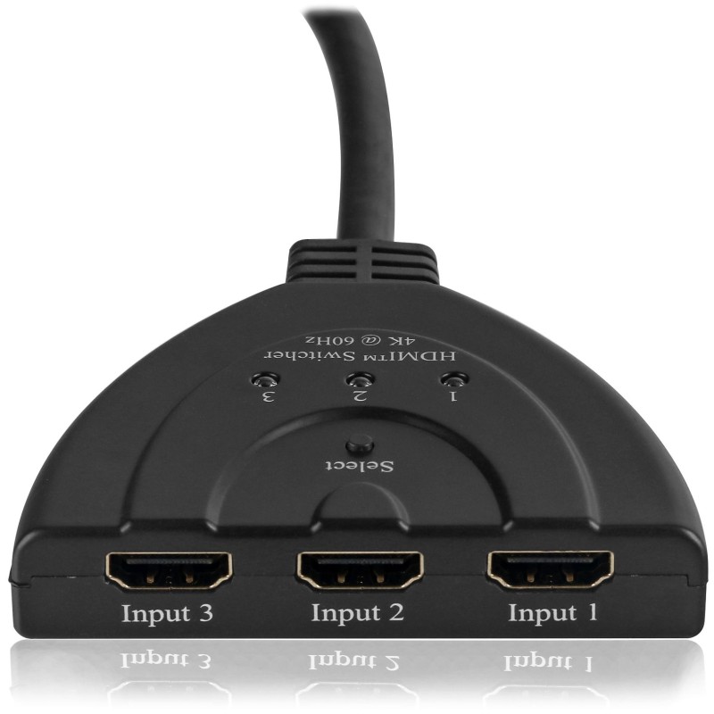 Premium HDMI Switch  3X1 Pigtail v2.0 4Kx2K@60Hz