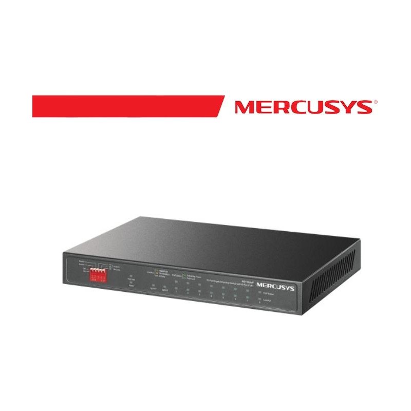 Mercusys 10-Port Gigabit Desktop Switch with 8-Port PoE+ - MS110GMP