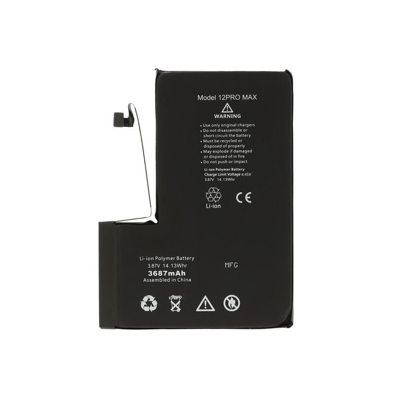 IP 12 Pro Max Batteria Diagnostica 3687 mAh Nero S+