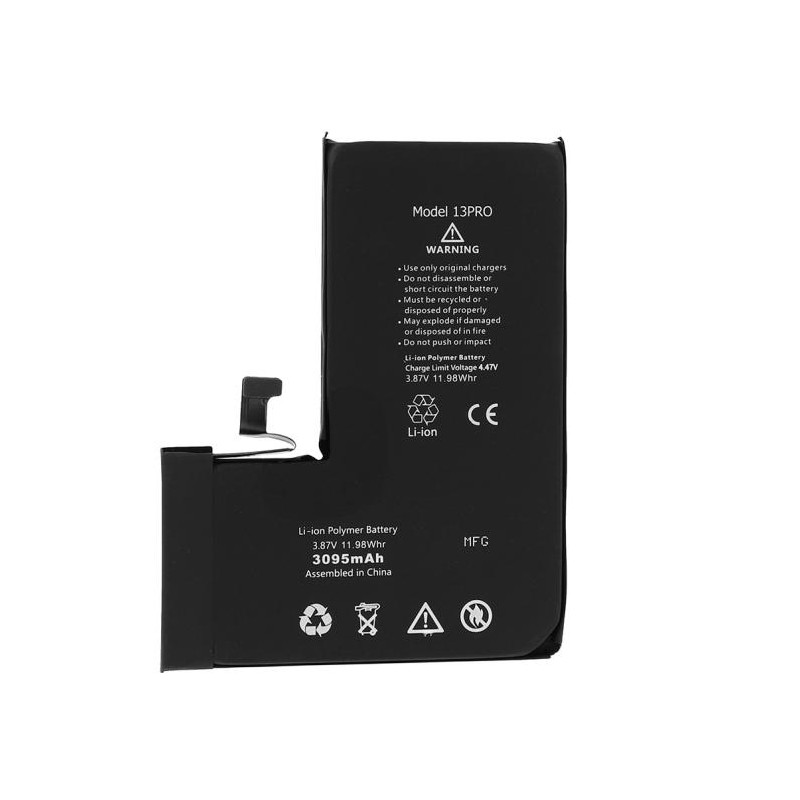 IP 13 Pro Batteria Diagnostica 3095 mAh Nero S+