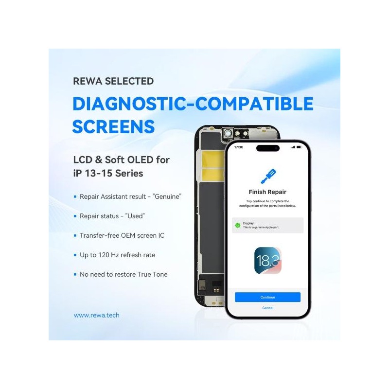 iPhone 13 mini Display SOFT-OLED FHD Nero Originale Rigenerato Diagnostica