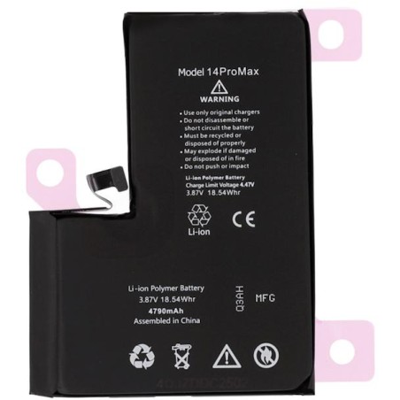 IP 14 Pro Max Batteria Diagnostica Alta Capacità 4790mAh Nero S+