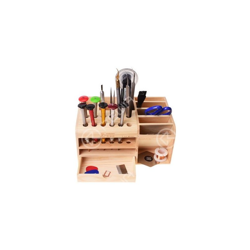 Scatola portautensili e cacciaviti multifunzione in legno