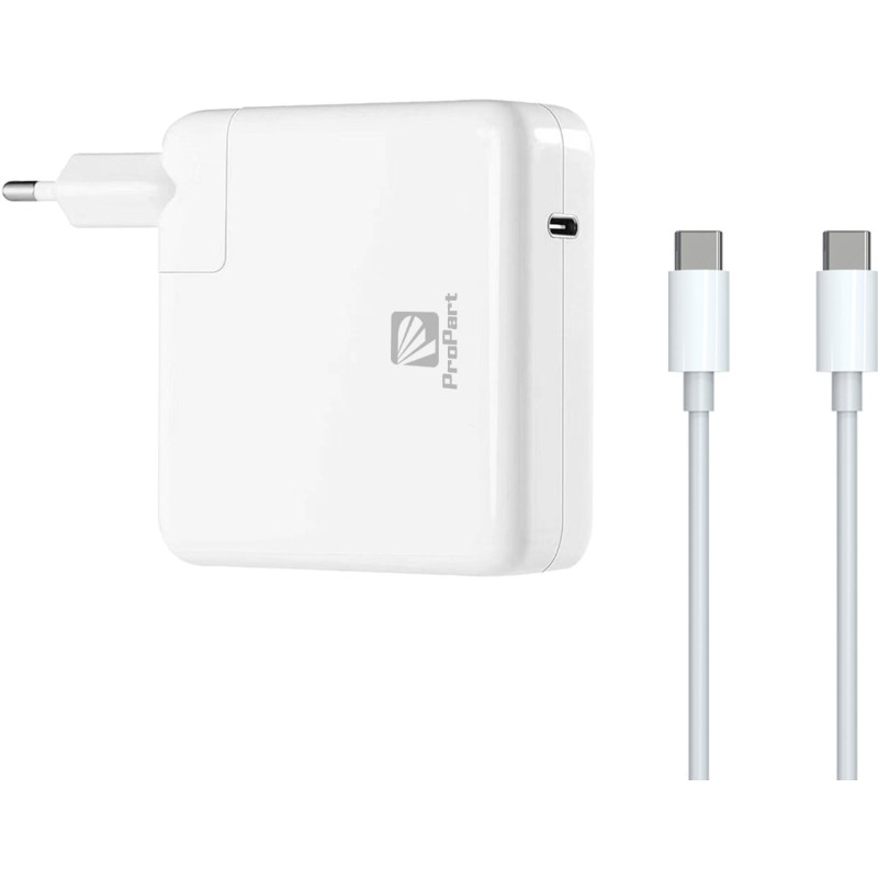 Alimentatore Propart GaN Type-C 61W Bianco