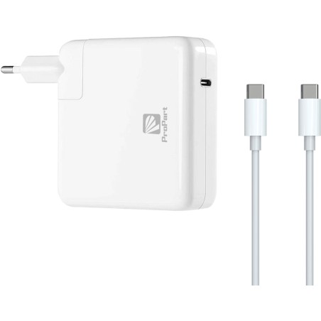 Alimentatore Propart GaN Type-C 61W Bianco