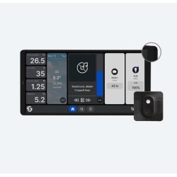 Shelly Pannello a muro grande Wall Display X2 Nero + Sensore BLU H&T Nero