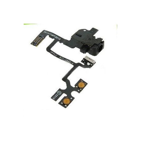 Connettore Audio Jack con cavo flex  per iPhone 4 Bianco