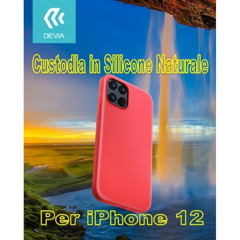 Cover in Silicone Waterproof per iPhone 12 Pro Max Rossa