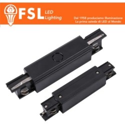 FSL Connettore Forma I per binario Trifase - Colore Nero