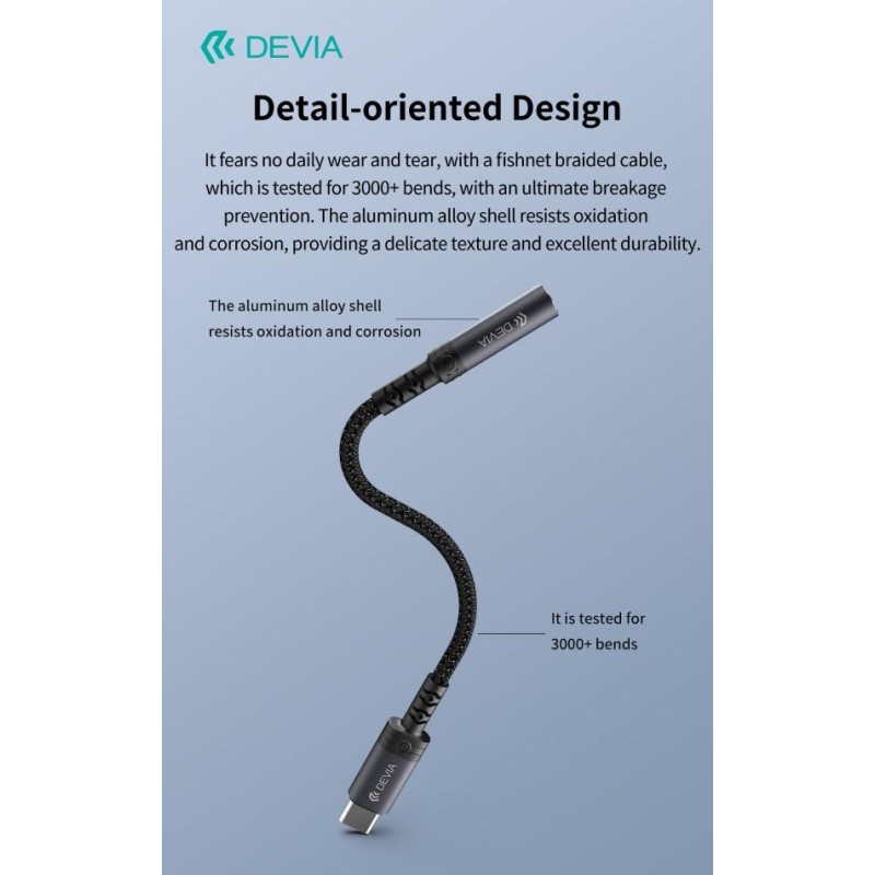 Adattatore Audio iPure da Tipo-C a presa Jack 3,5mm