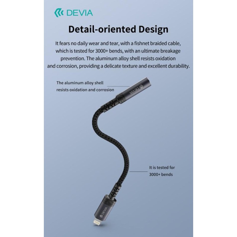 Adattatore Audio iPure da Lightning a presa Jack 3,5mm