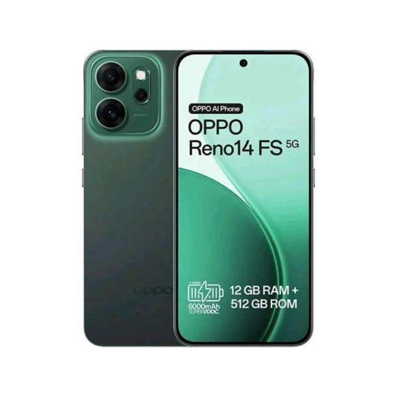 OPPO Reno 14FS 12+512  Luminous Green Official Italia