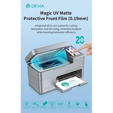 Pellicole 0,19mm Smartphones UV Trasparenti per plotter Magic 20 pz