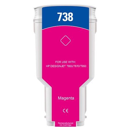 300ML Magenta Reman HP DesignJet T850,T870,XT870,XT950676M7A
