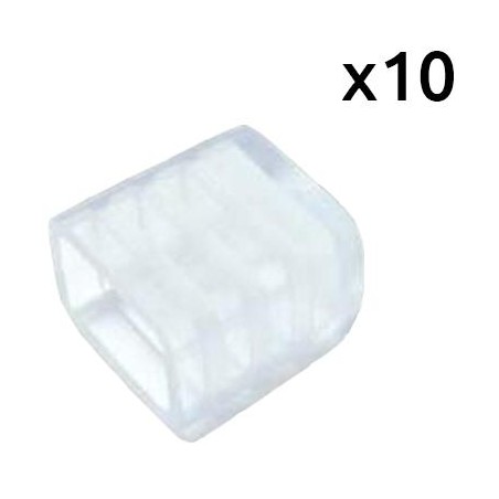 10x - Tappo finale per striscia LED a colore singolo