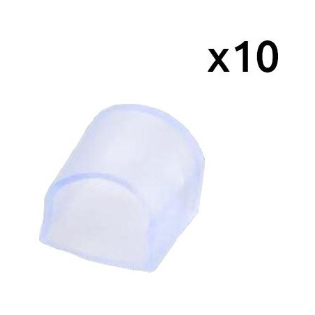 10x - Tappo finale per striscia LED a colore RGB