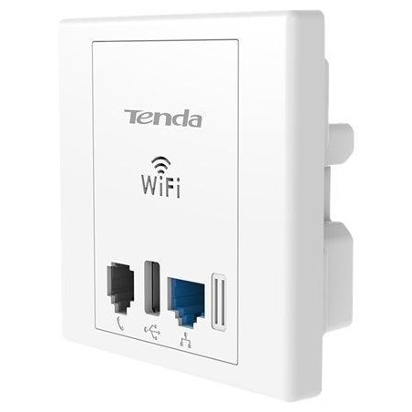 Wireless N300 Wall Plate Access Point con porta USB