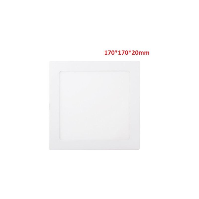 12W-850LM-4000K120º-170*170*20mm/155*155mm-AC90-265V